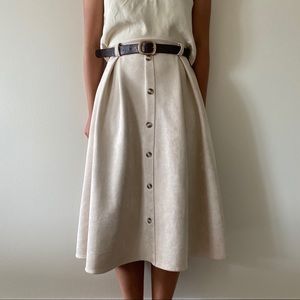 Seashell-white Midi Skirt